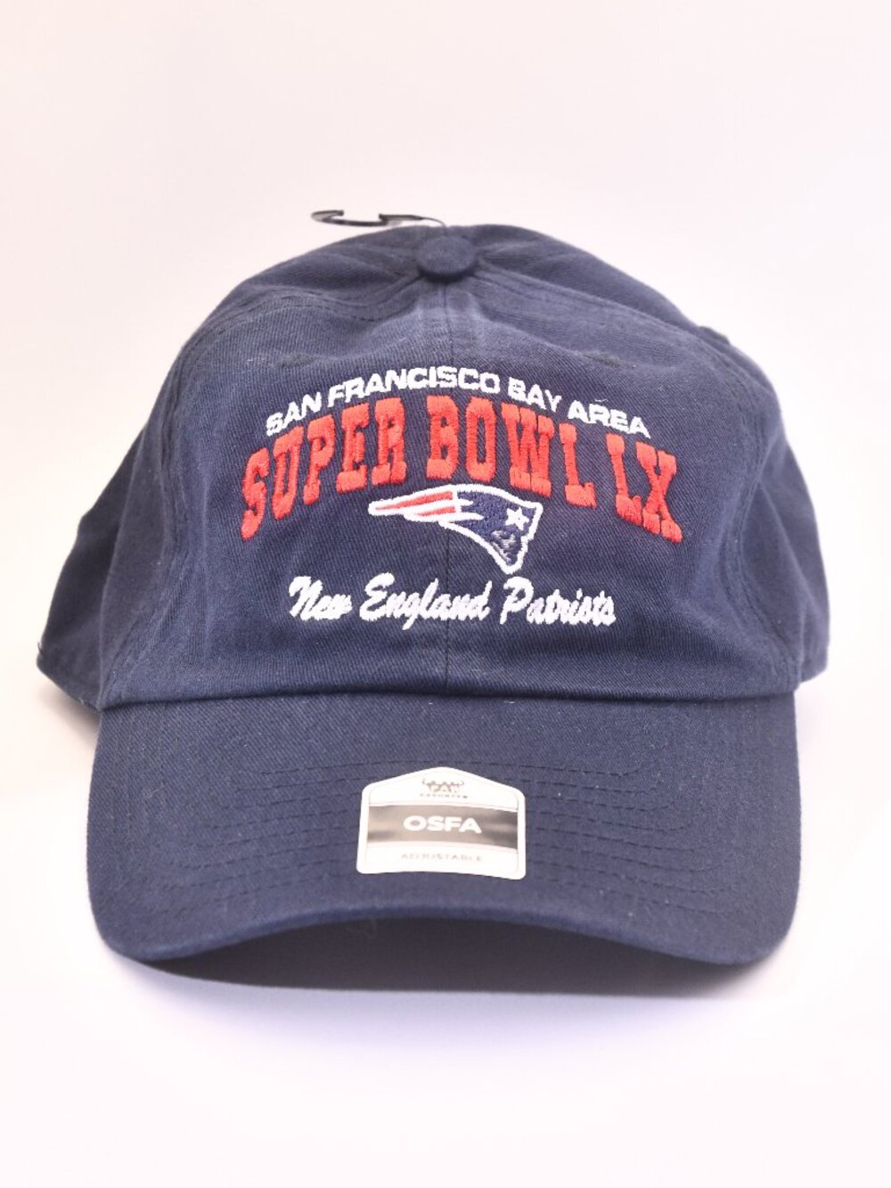 New England Patriots Super Bowl LIX adjustable navy blue NFL hat by Fan Favorite